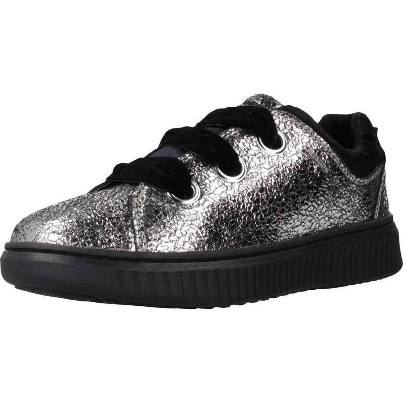 Zapatillas niña Geox J Discomix Girl Plata