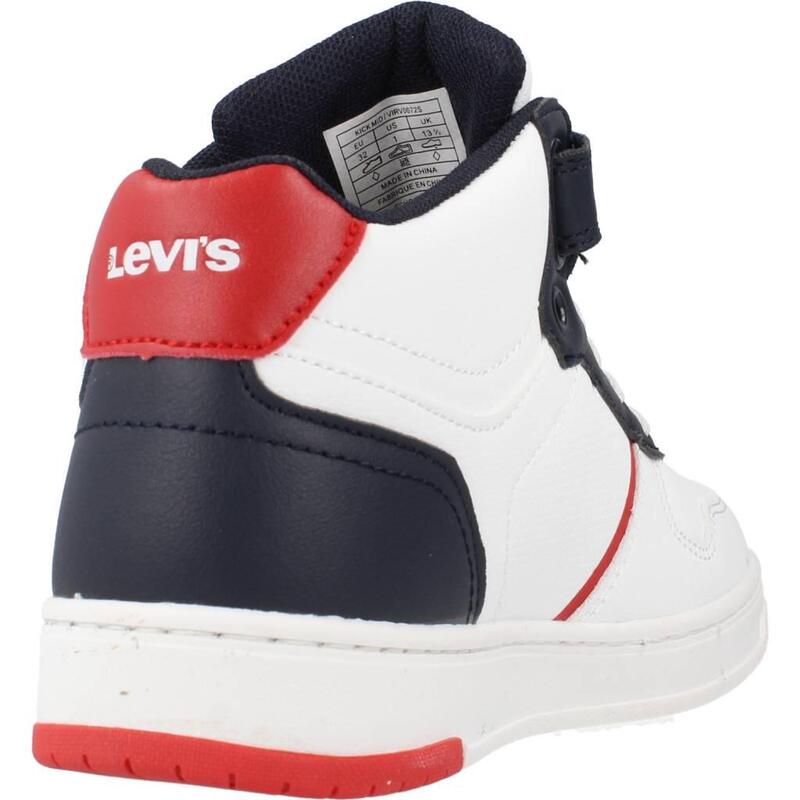 Zapatillas niño Levi's Kick Mid Blanco