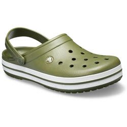 Crocband Clog (Unisex) Army Green/White