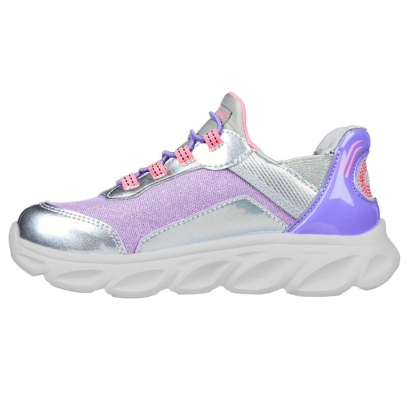 SKECHERS Kids FLEX GLIDE À enfiler Gris / Lavande / Multicolore