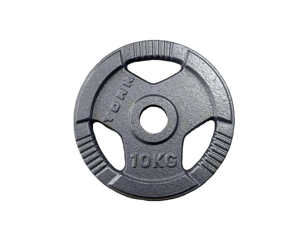 York 10KG Cast Iron Olympic Disc Single