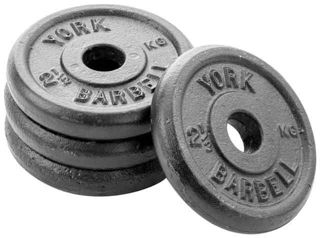 York 2.5KG Cast Iron Disc Single