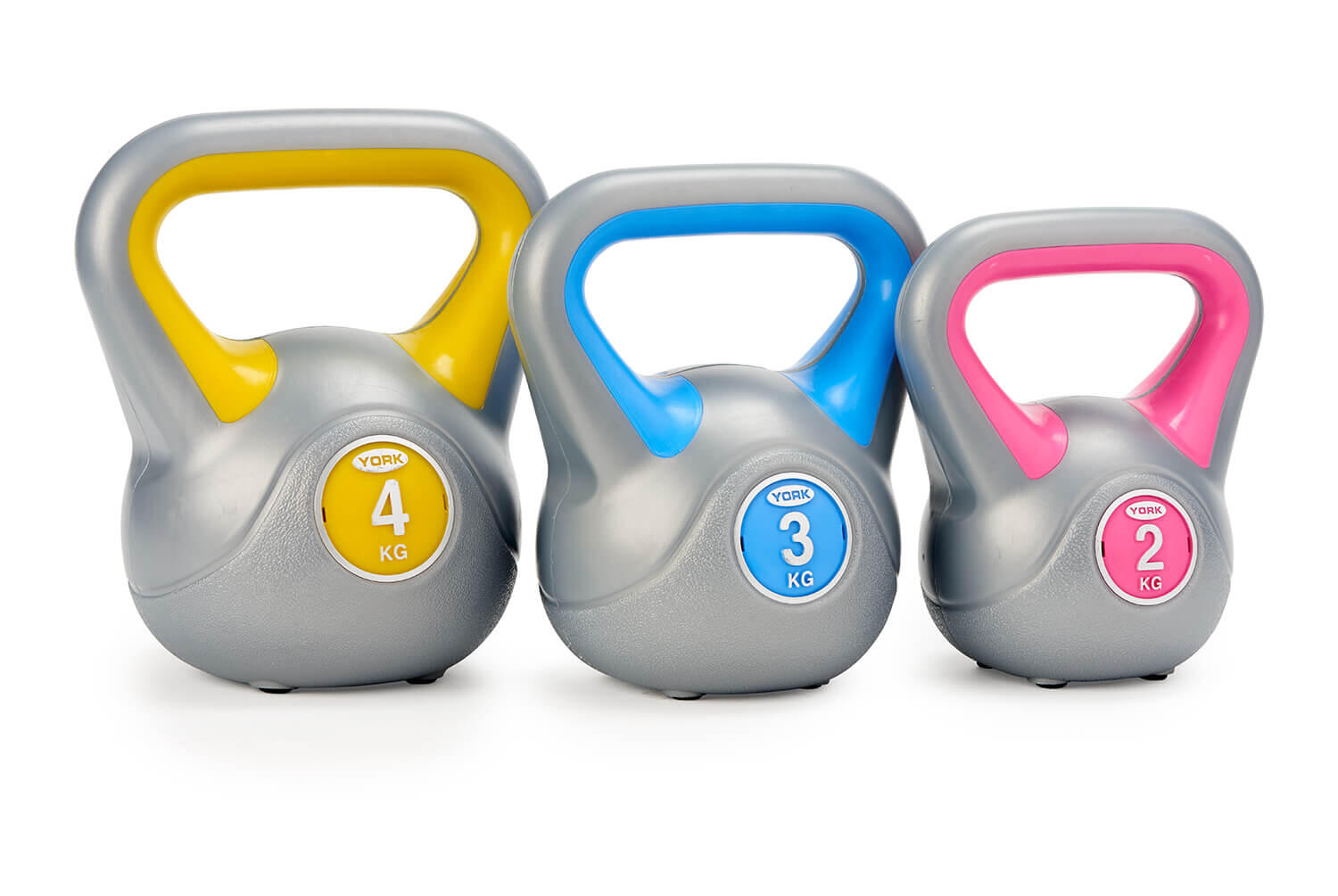York Vinyl Kettlebell Set (2-4KG)
