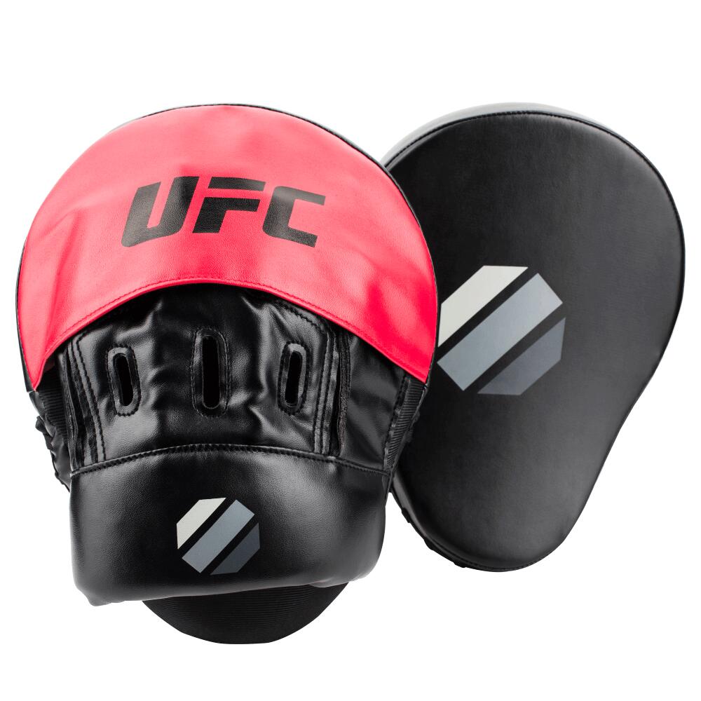 UFC Contender Short Curved Focus Mitts Black Red
