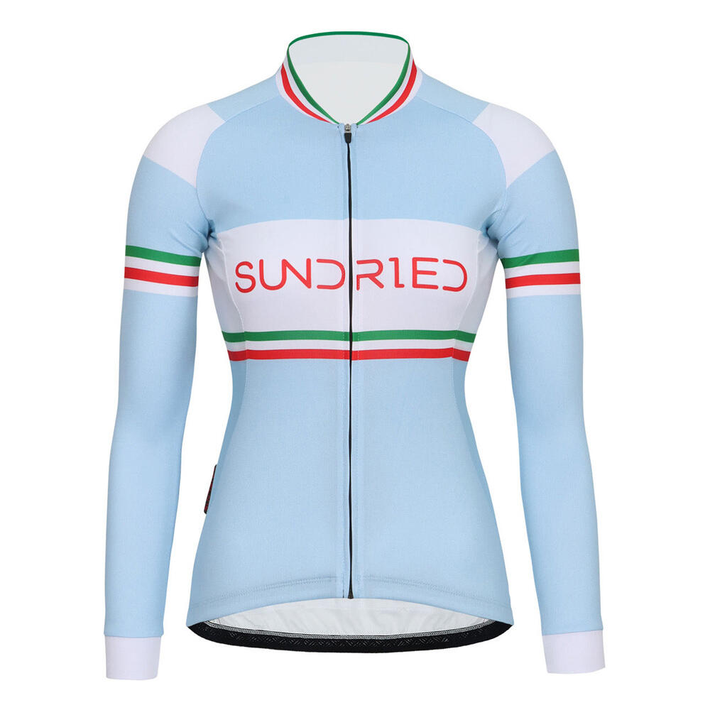 SUNDRIED Ice Stripe Womens Long Sleeve Cycle Jersey