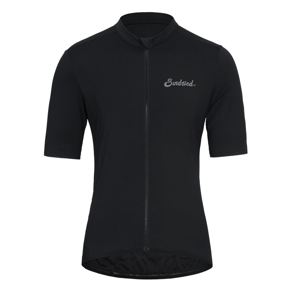 SUNDRIED Sport Pianura Mens Black Short Sleeve Cycle Jersey