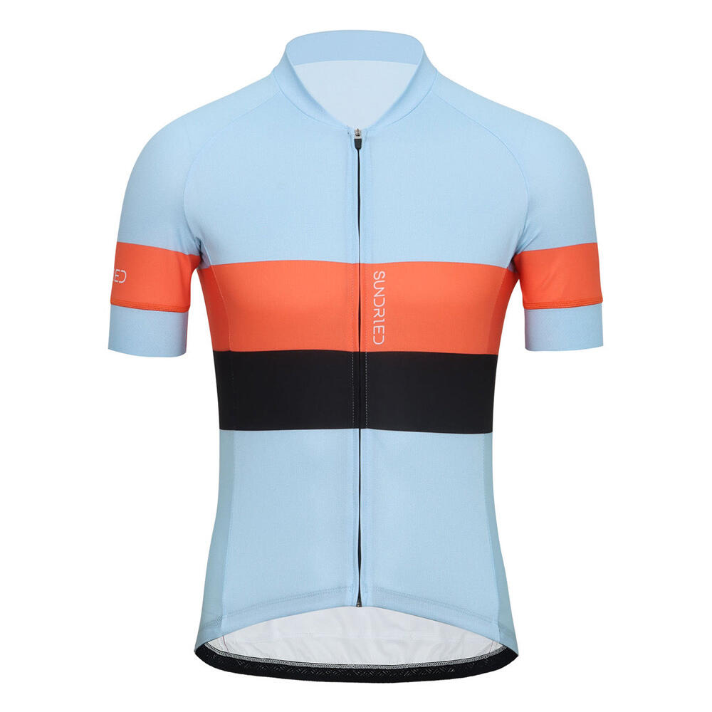 SUNDRIED Sky Stripe Mens Short Sleeve Cycle Jersey