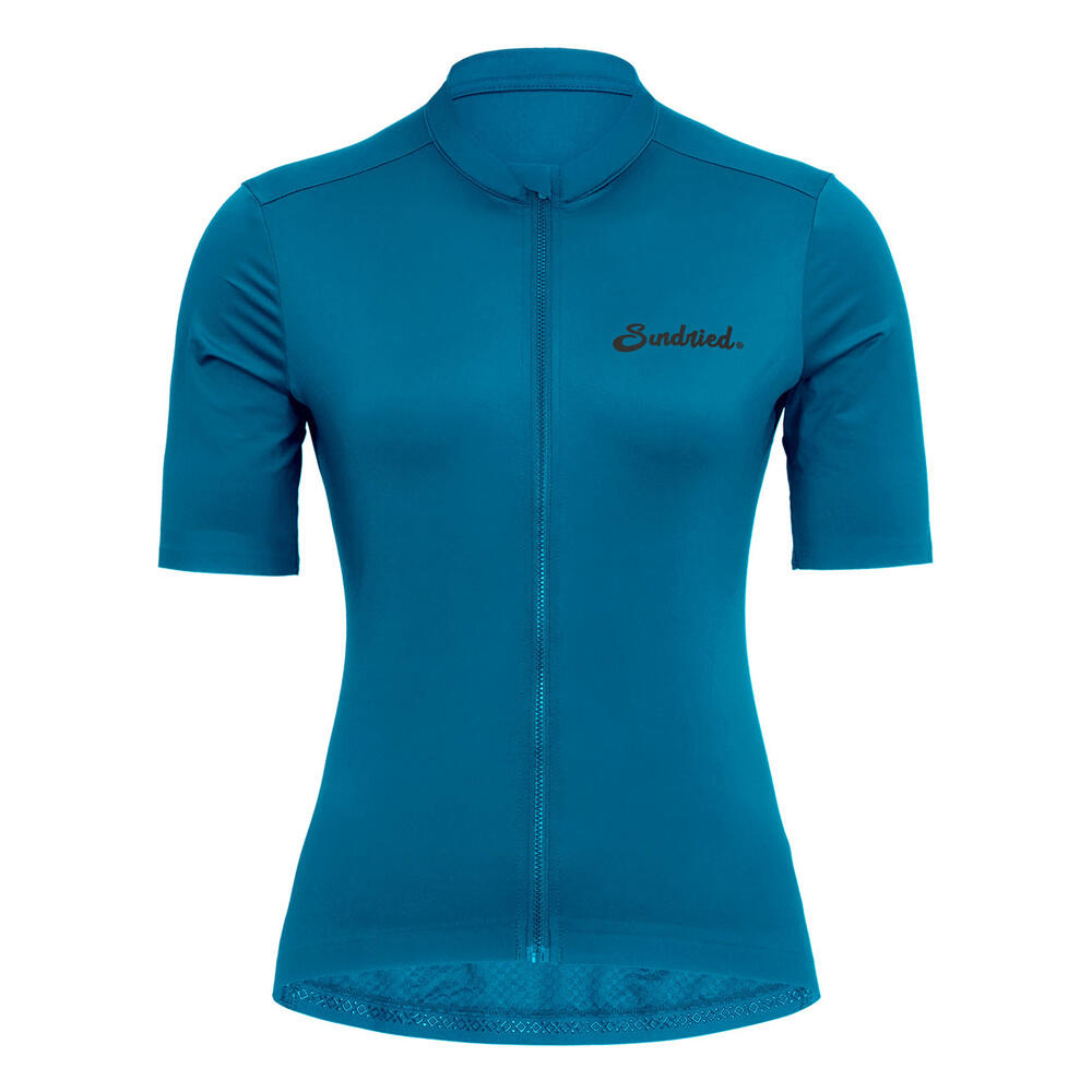SUNDRIED Sport Pianura Womens Blue Short Sleeve Cycle Jersey