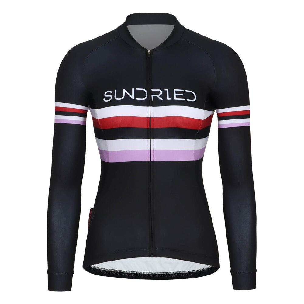 SUNDRIED Stealth Womens Long Sleeved Cycle Training Jersey