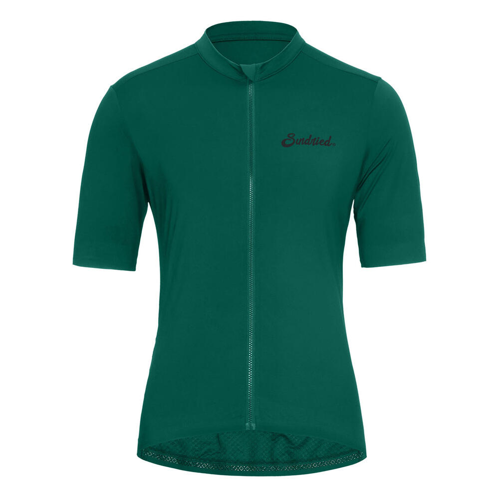 SUNDRIED Sport Pianura Mens Green Short Sleeve Cycle Jersey