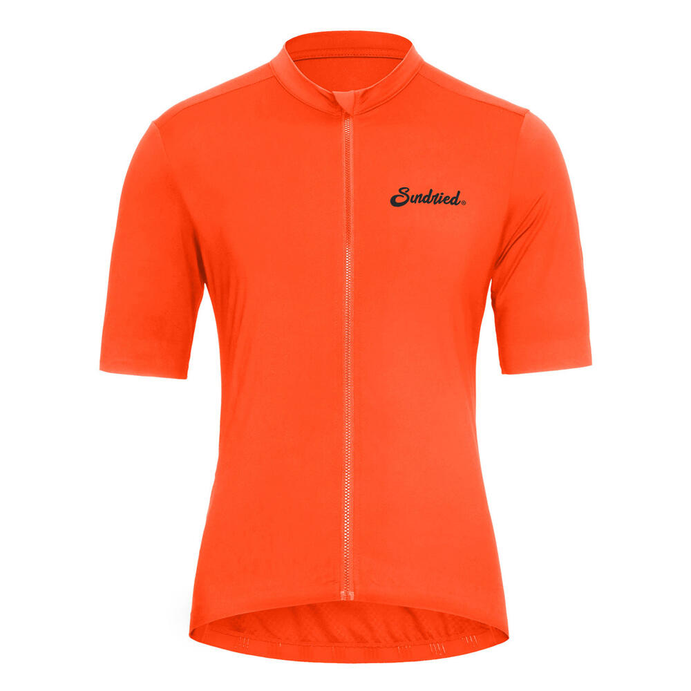 SUNDRIED Sport Pianura Mens Orange Short Sleeve Cycle Jersey