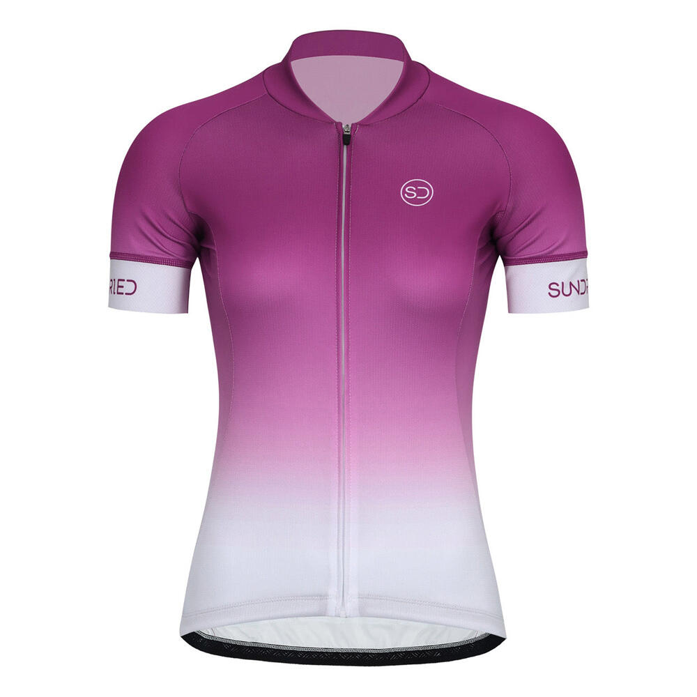 SUNDRIED Fade Pink Womens Short Sleeve Cycle Jersey