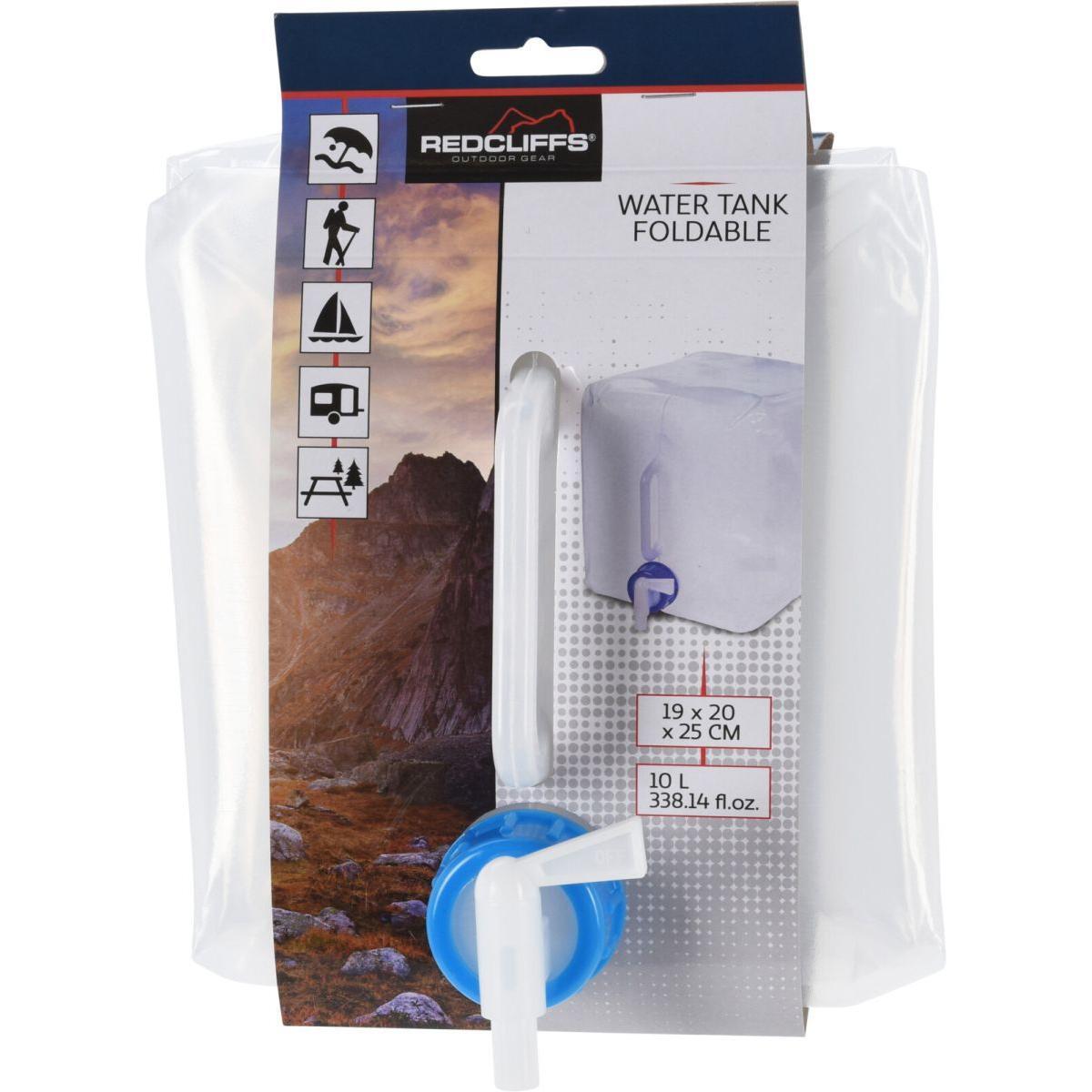 Réservoir d'eau pliable pratique 10L en blanc et bleu 3/3