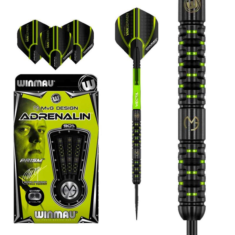 Dardos Winmau Michael Van Gerwen MvG Diseño Adrenalin 90%