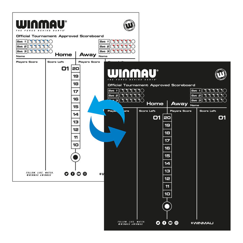 Tableau de bord de fléchettes winmau