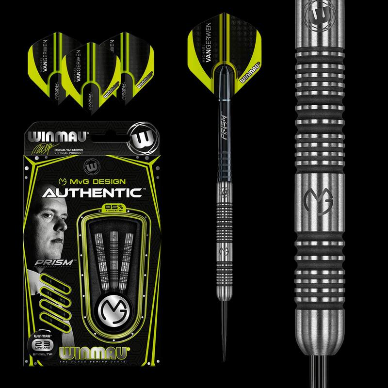 Set sageti Winmau steel MvG Authentic, 85% wolfram