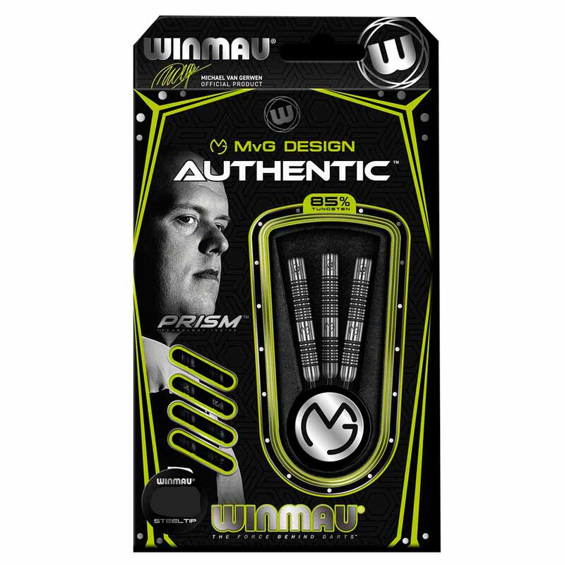 Set sageti Winmau steel MvG Authentic, 85% wolfram