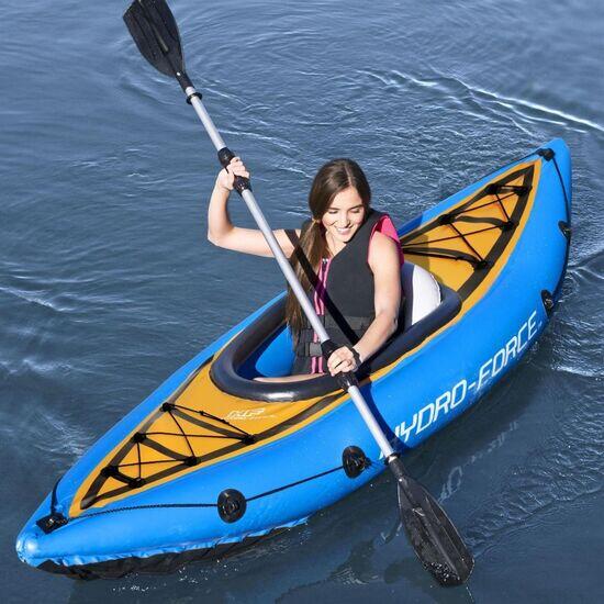 kayak insuflável bestway hydro force + remo + bomba