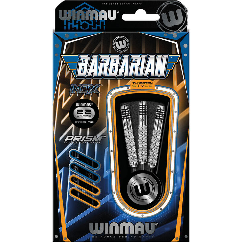 Winmau Dardos punta de acero Barbarian Inox