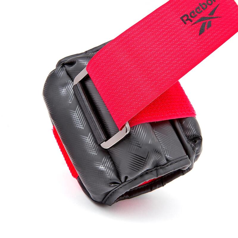 Premium Gewichtsmanschetten für Handgelenk und Knöchel rot/schwarz (Paar) Reebok