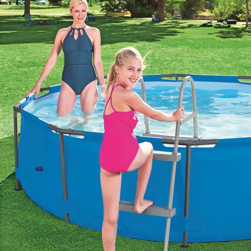 Escada para piscinas com 2 degraus 84 cm 58430 Bestway