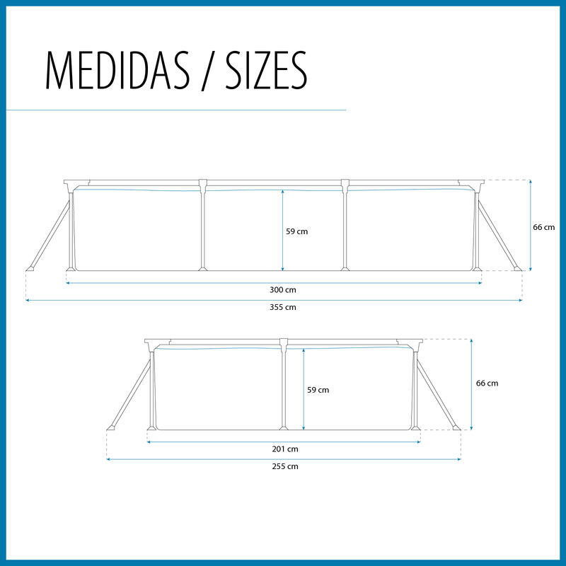 Piscina Bestway Steel Pro 300 x 201 x 66 cm