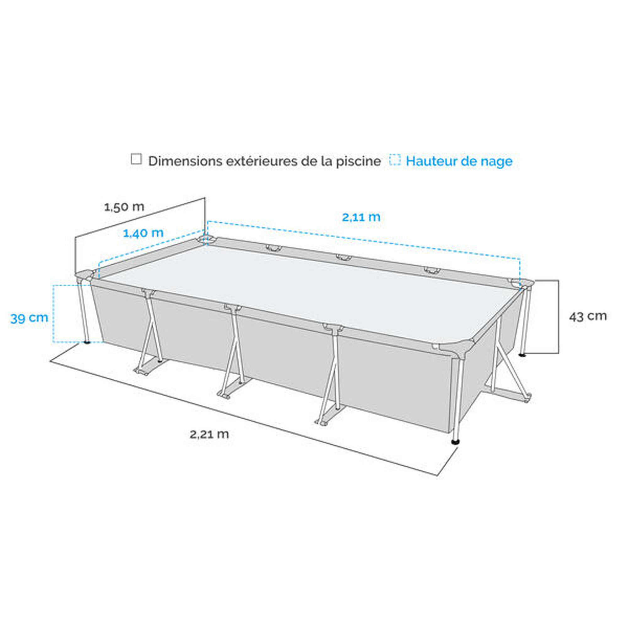 Bestway Steel Pro frame pool 221 cm