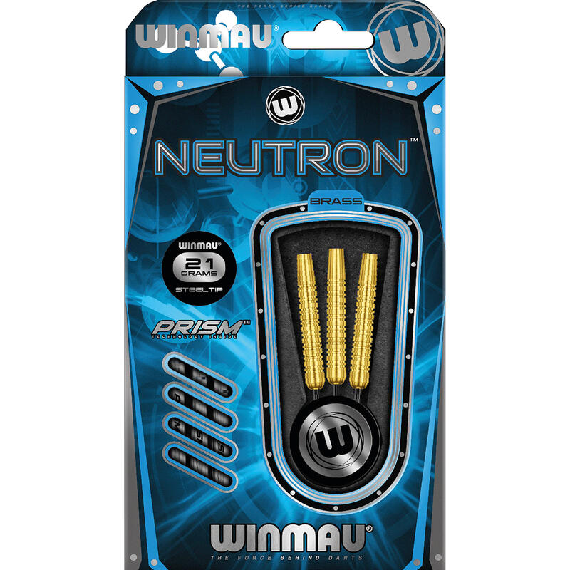 Winmau Dardos punta de acero Neutron brass