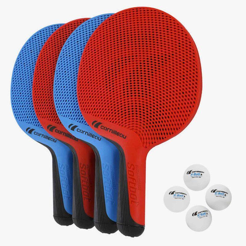 Conjunto de raquete Ping Pong Soft 4 peças