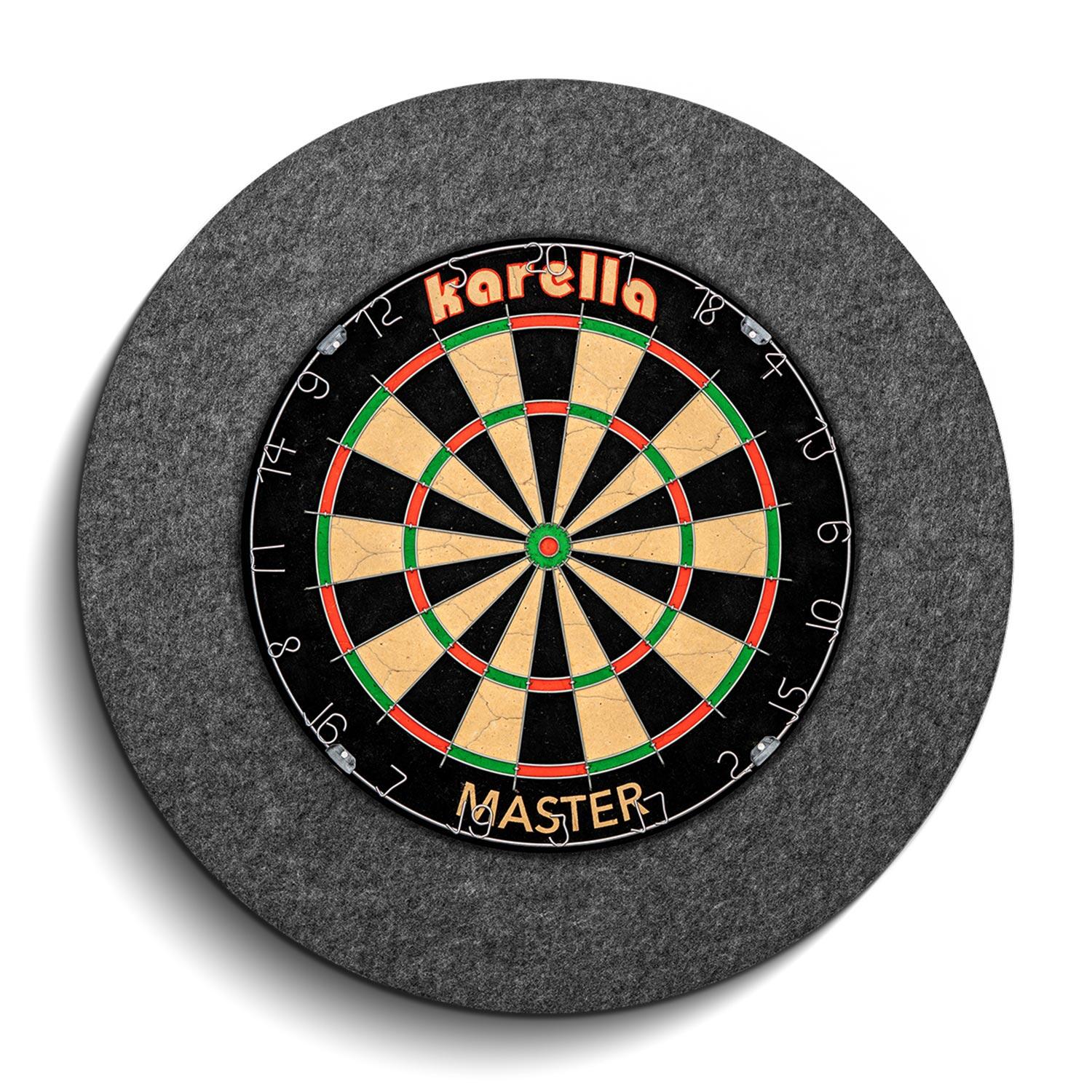 Karella Dartbord catchring/geluidsisolatie Antraciet 2/6