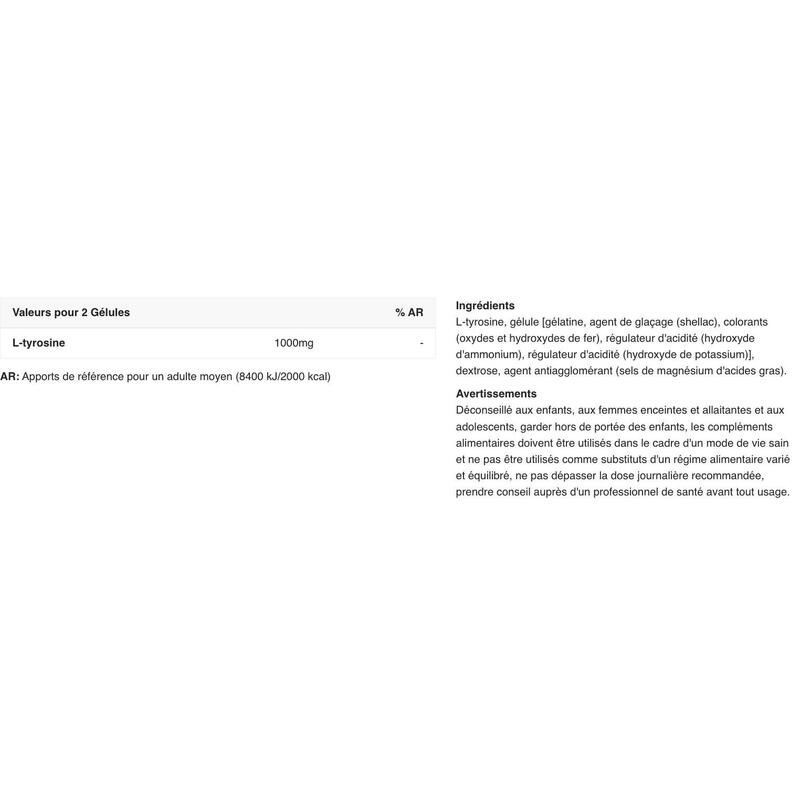 Tirosina - 100 Cápsulas de Scitec Nutrition