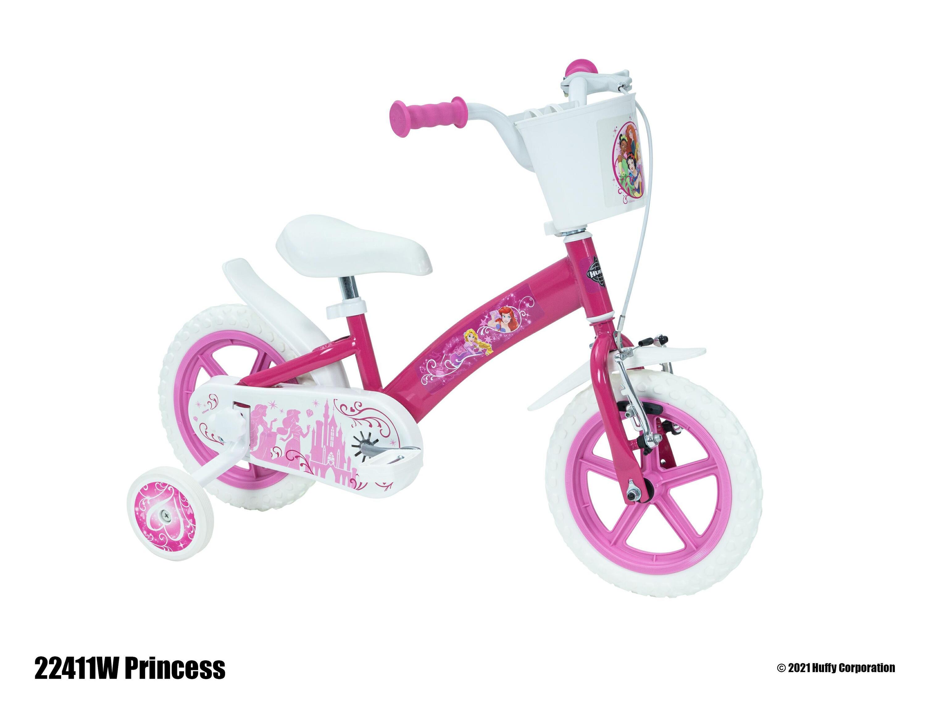 Huffy Disney Princess 12" Kids Bike - Pink/White 3/5