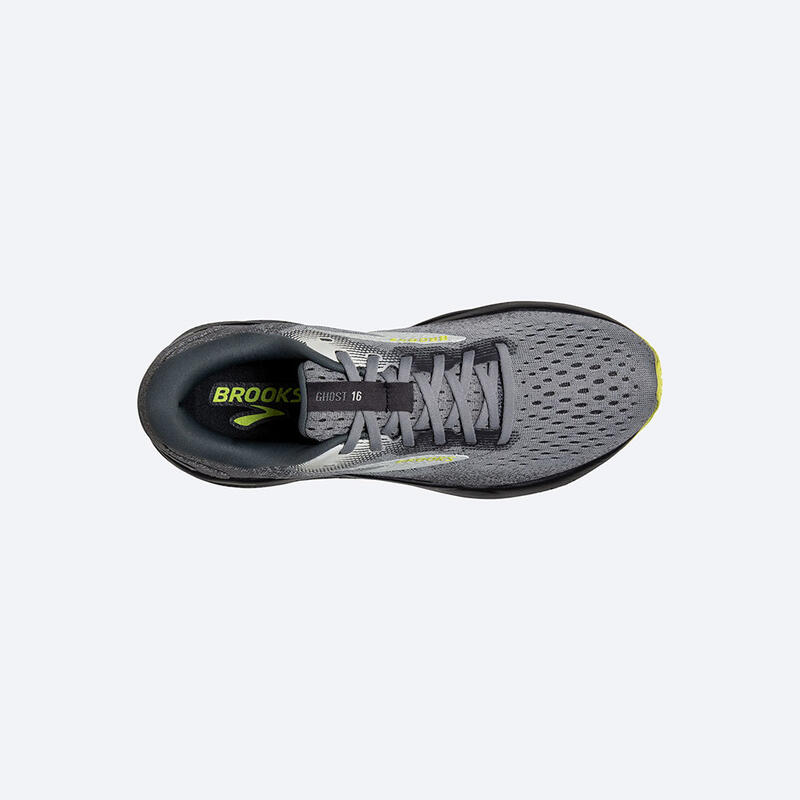 Ghost 16 Men's Road Running Shoes - Grey x Lime