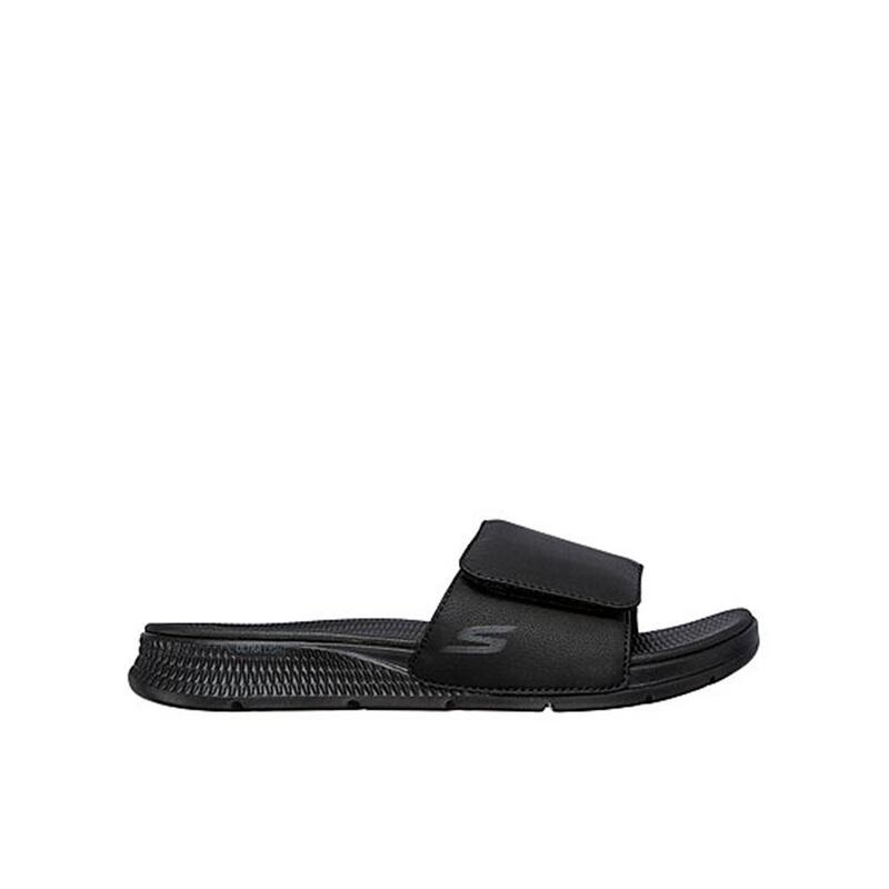 Chanclas Banda Hombre Skechers 229033_BBK Negras Cierre Adherente