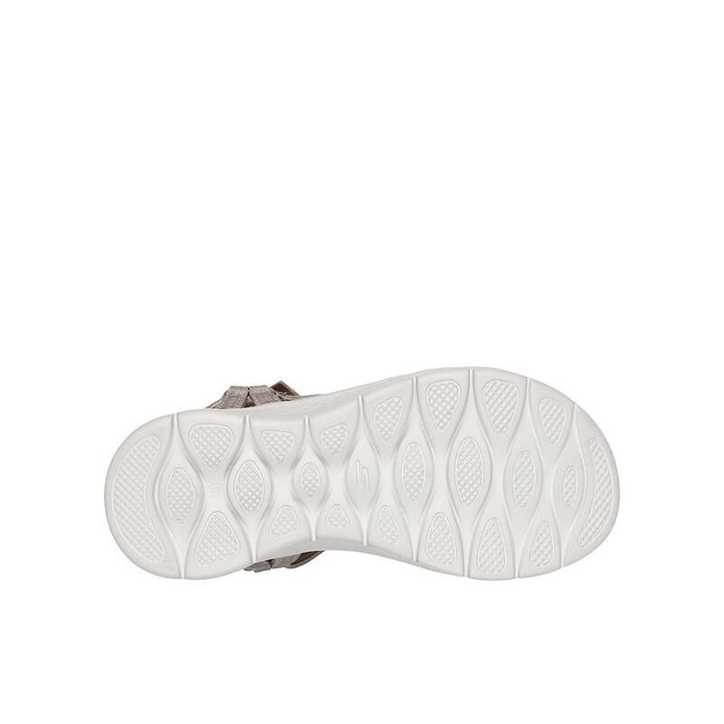 Sandálias desportivas para mulher Skechers 141451_TPE Taupe com fecho de correr