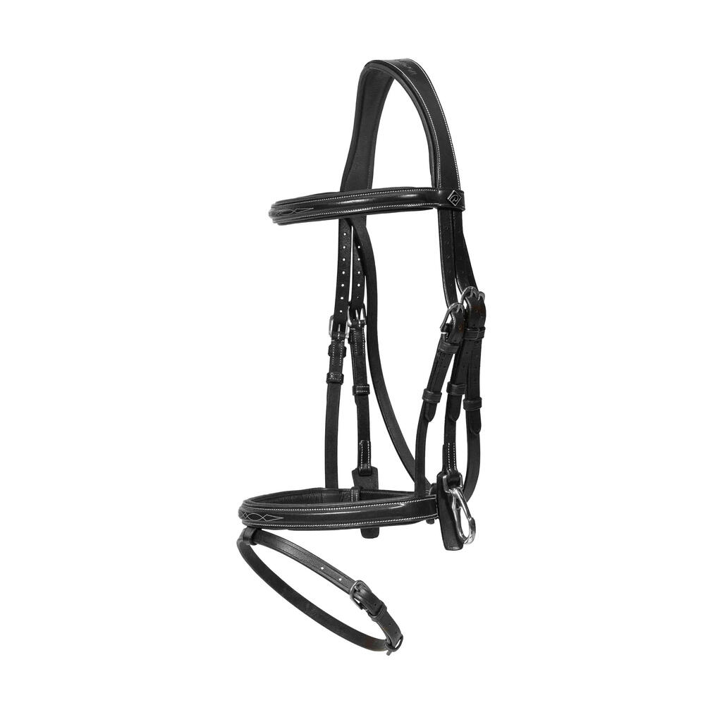 English-combined riding halter with snap cheeks Dy'on