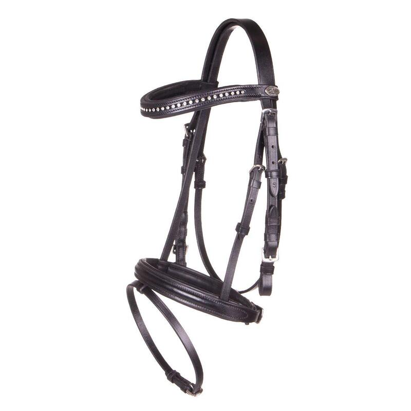 Briglie da equitazione combinate all'inglese QHP Beli