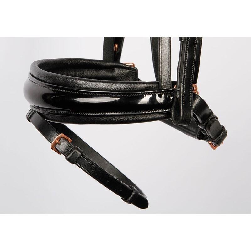 Bridon Harry's Horse Lacque II cu muserolă combinată