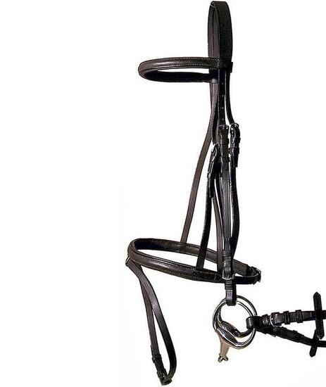 Bridons pour cheval profil cuir gommé Tattini
