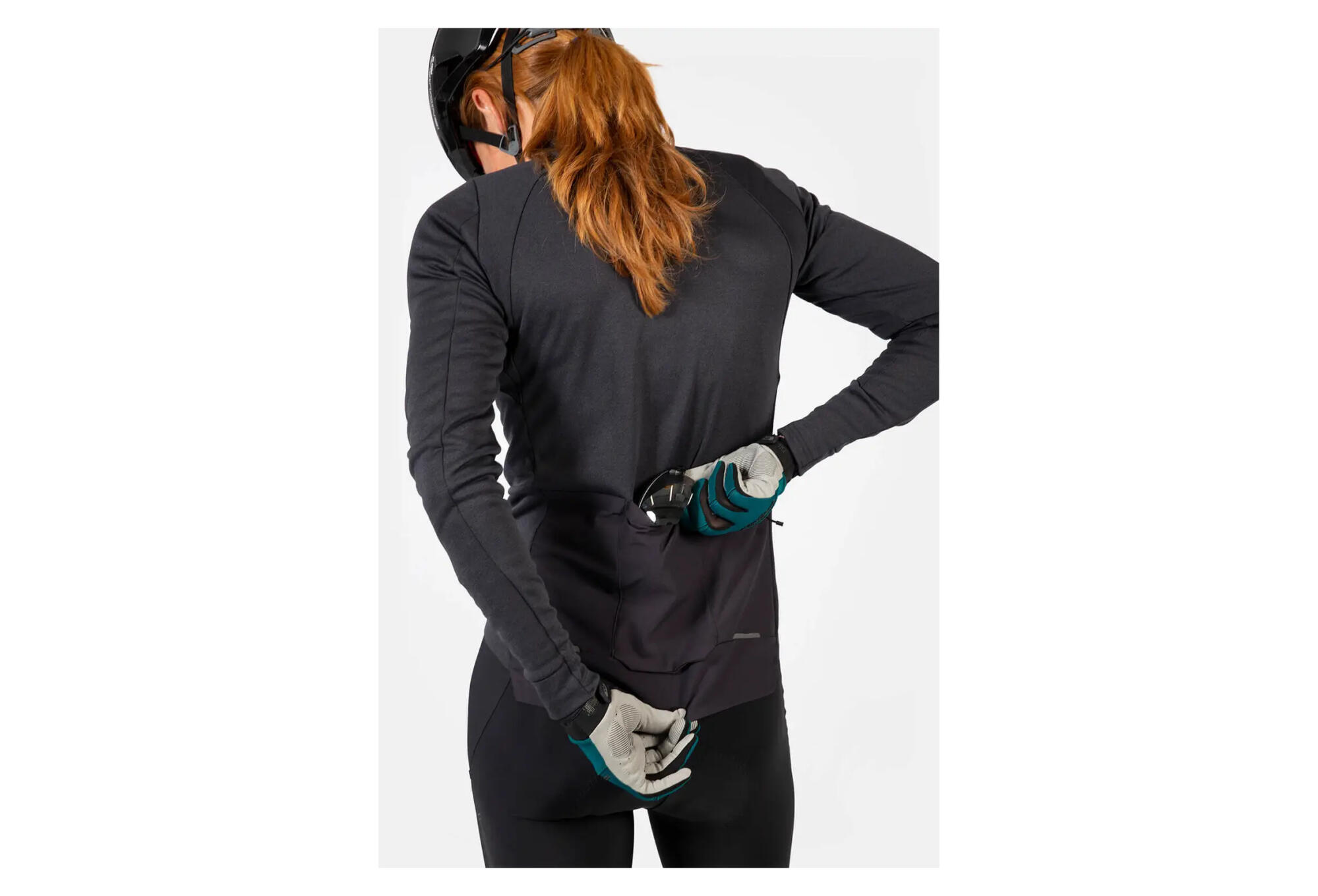 Endura GV500 Women's Long Sleeve Jersey Black 6/6