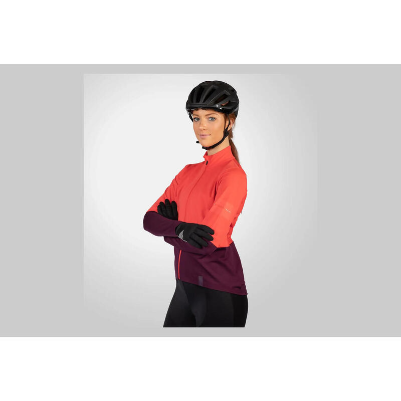 Endura FS260 Jetstream Dames Trui Lange Mouw Roze/Paars XL