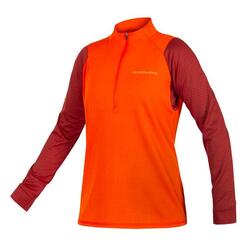 Veste Endura polaire SIngleTrack Femme Paprika