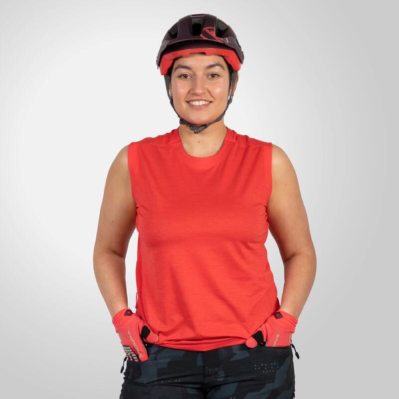 Débardeur Endura SingleTrack Femme Grenade Rouge