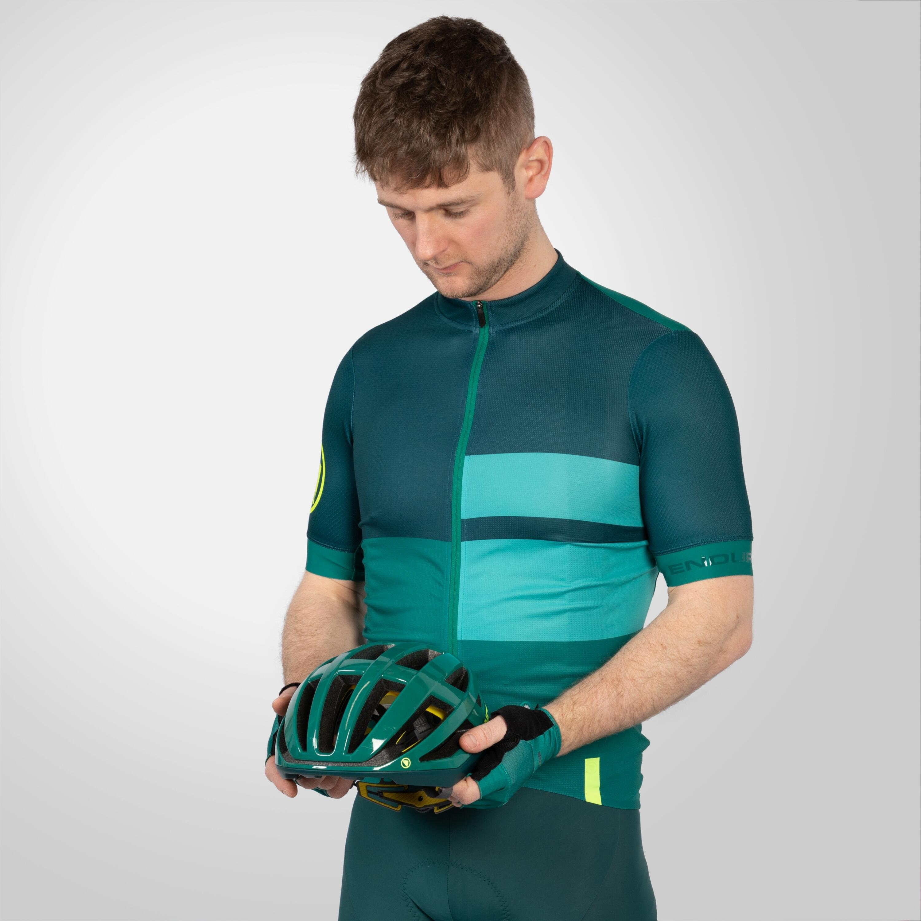 Maglia Maniche Corte Endura FS260 Print Verde Smeraldo 5/7