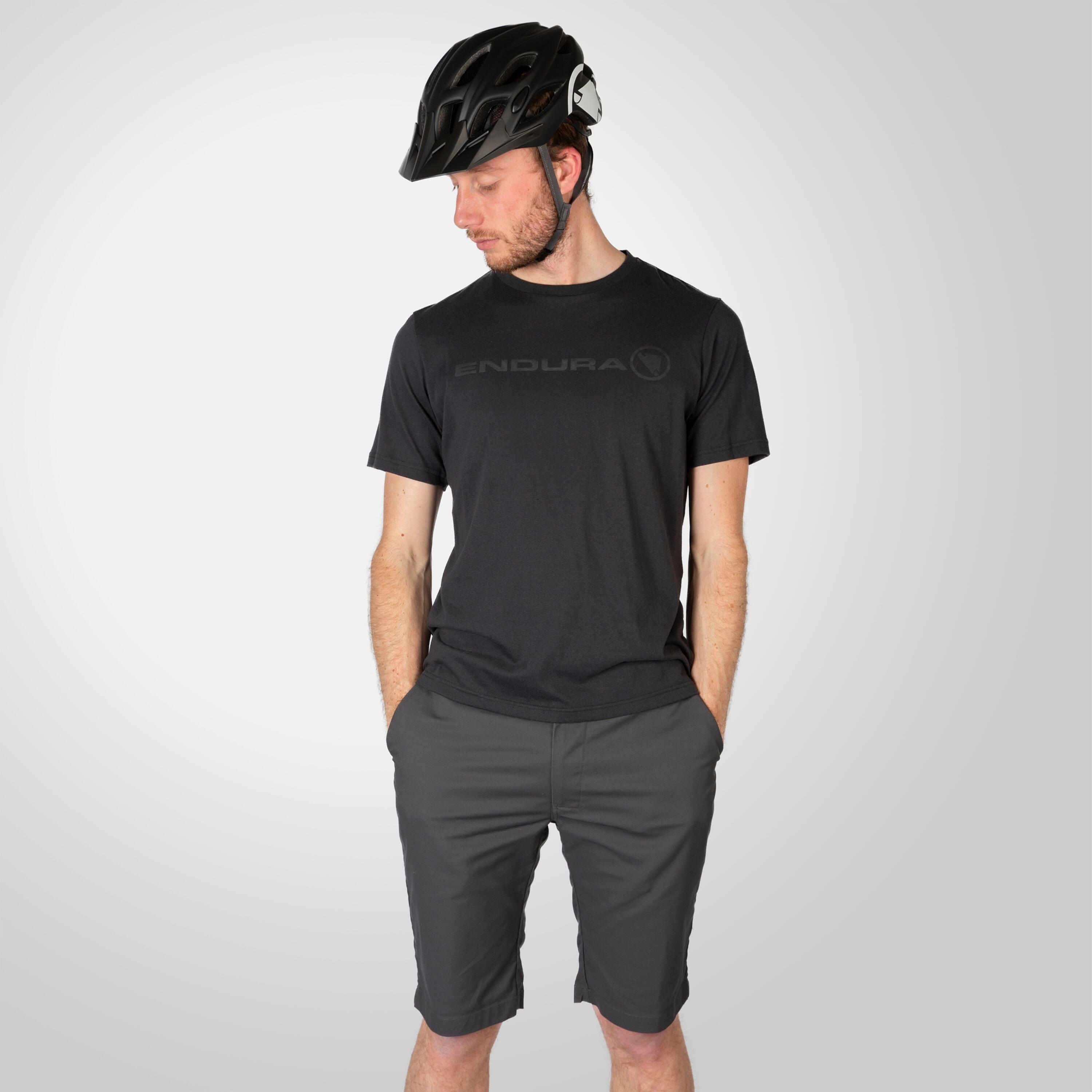 Chino shorts with Endura Hummvee undershort