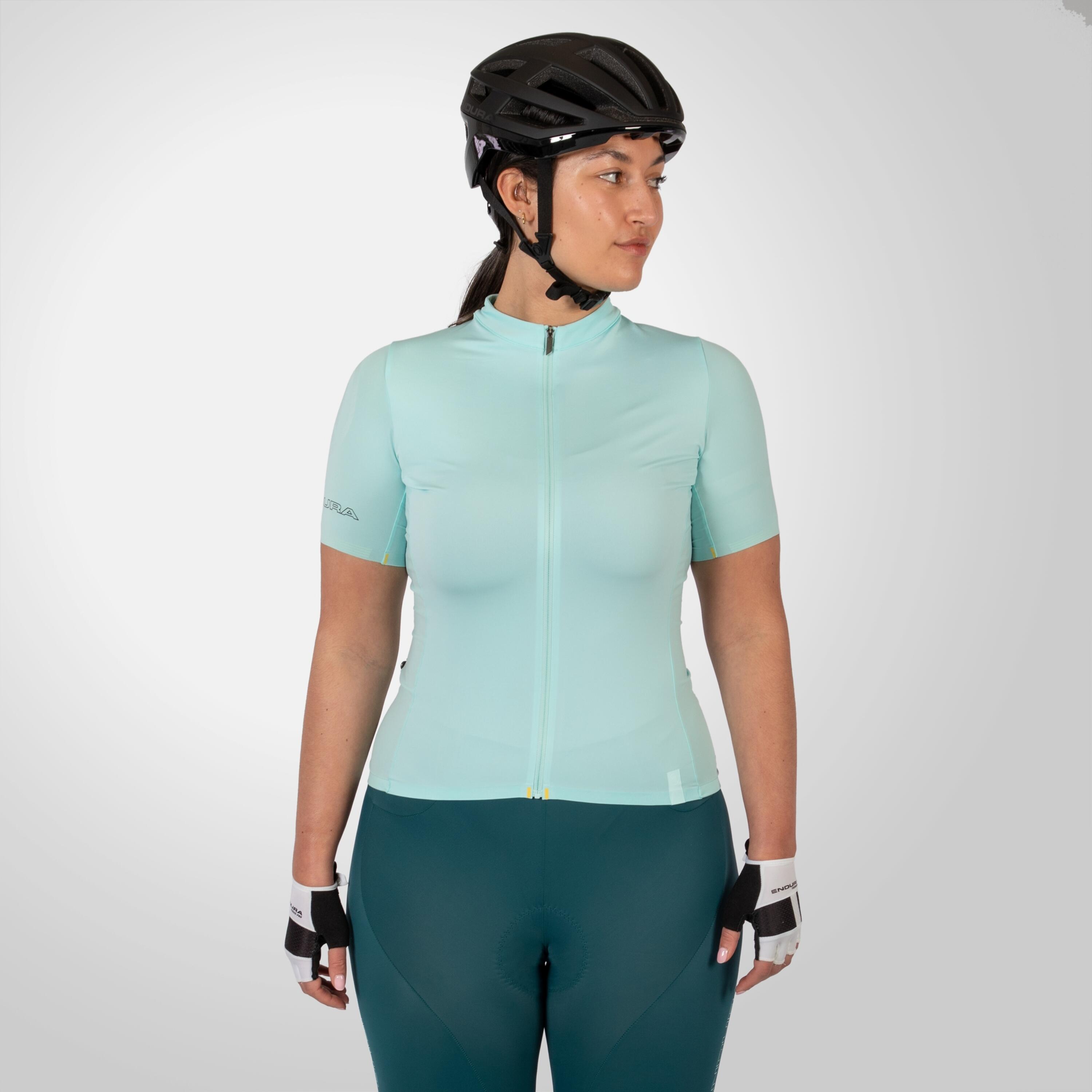 Camisola Endura Pro SL II Mulher Manga Curta — Azul Glacier 3/4