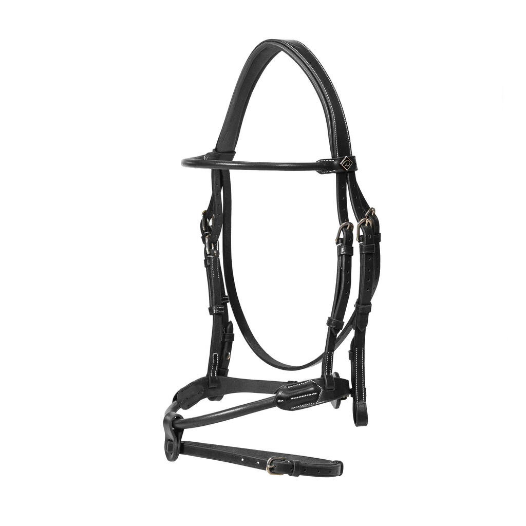 Round anatomic leather riding bridles Dy'on