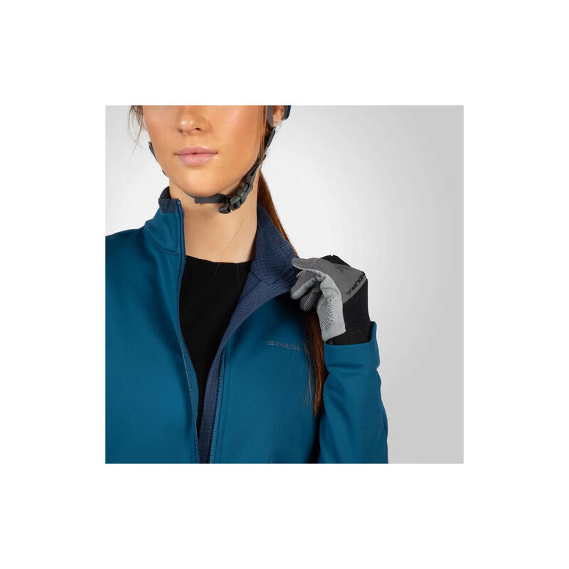 Women's SingleTrack Softshell Long Sleeve Jacket Blue