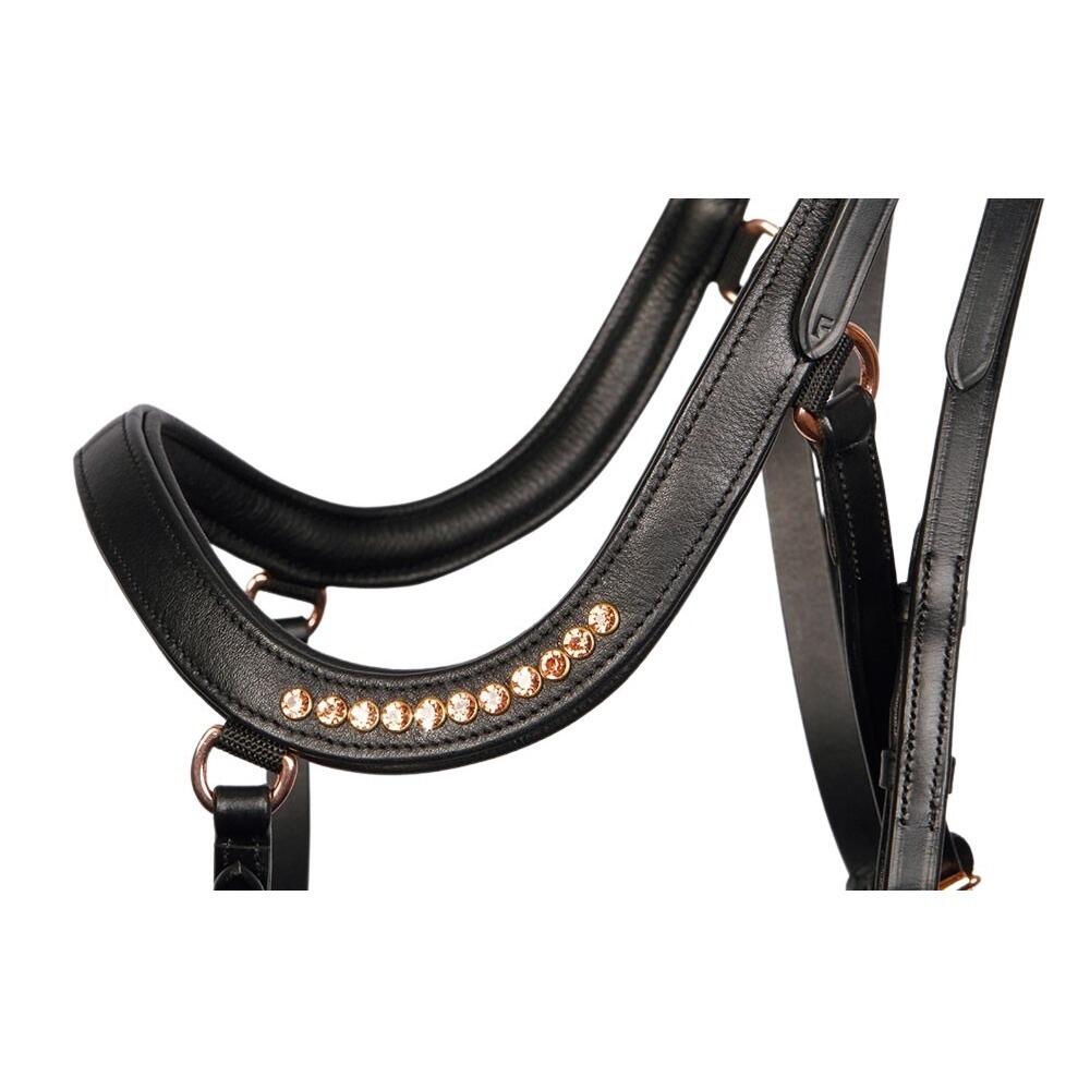 Anatomisch geformte Trensen Harry's Horse Rosegold 2/3