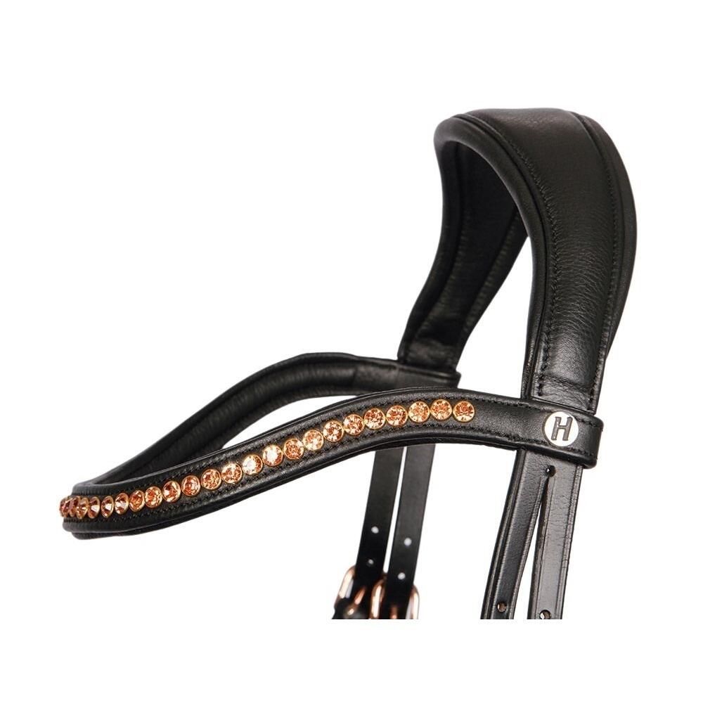 Anatomical bridles Harry's Horse Rosegold
